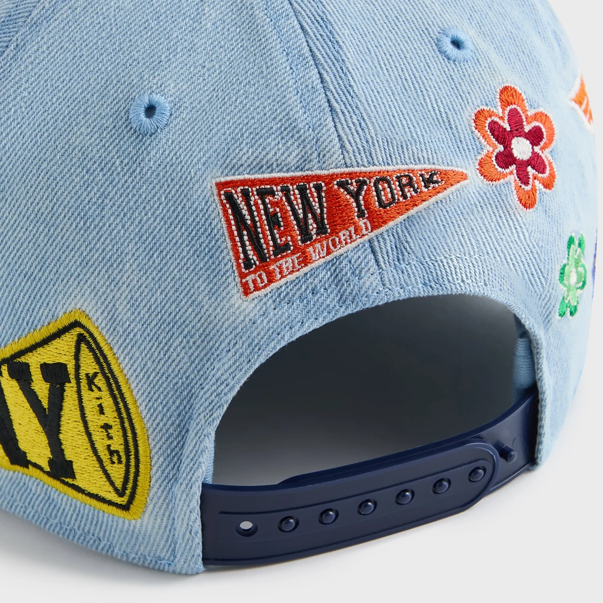 Kith Kids NY to the World Denim Pinch Crown Cap
