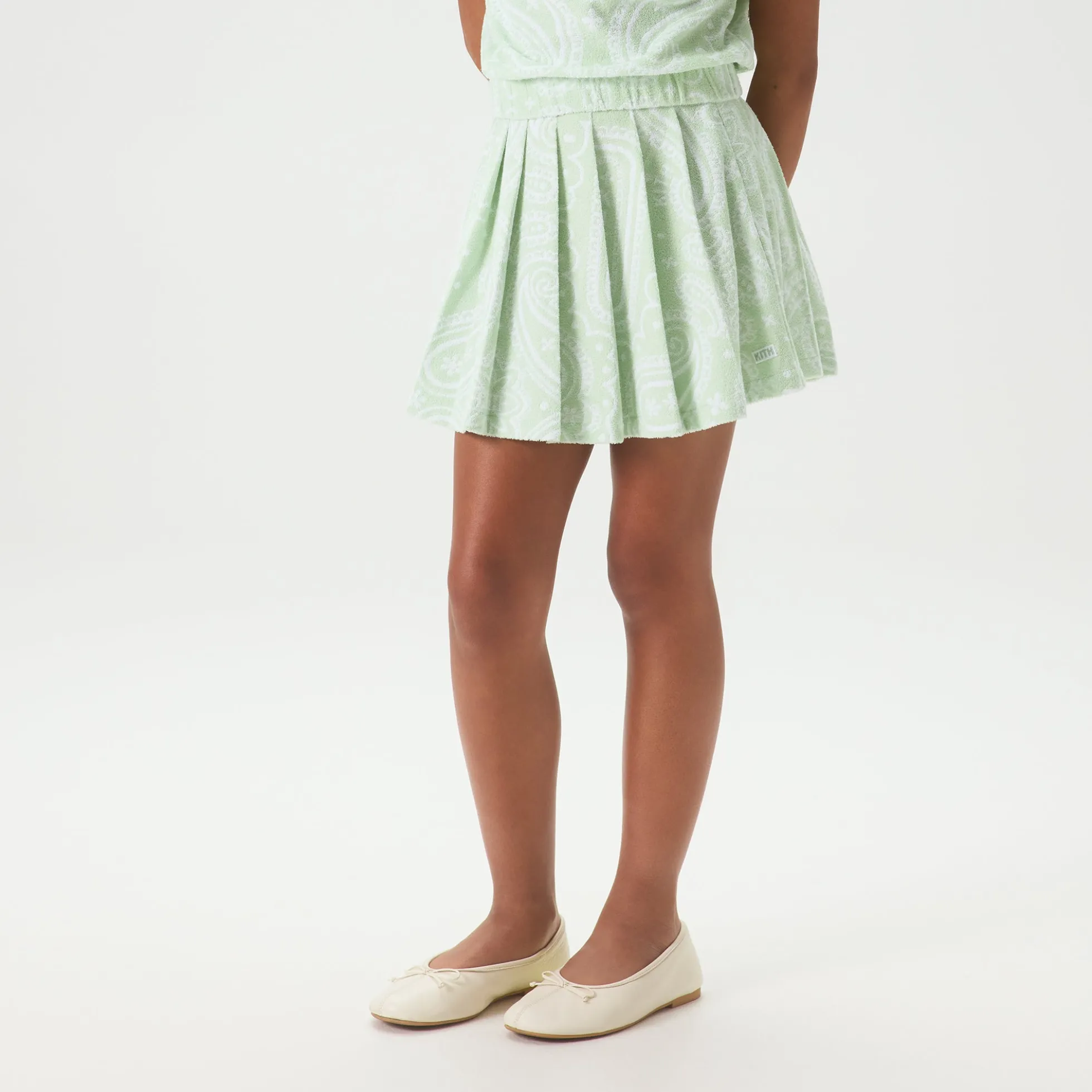 Kith Kids Paisley Jacquard Pleated Skirt
