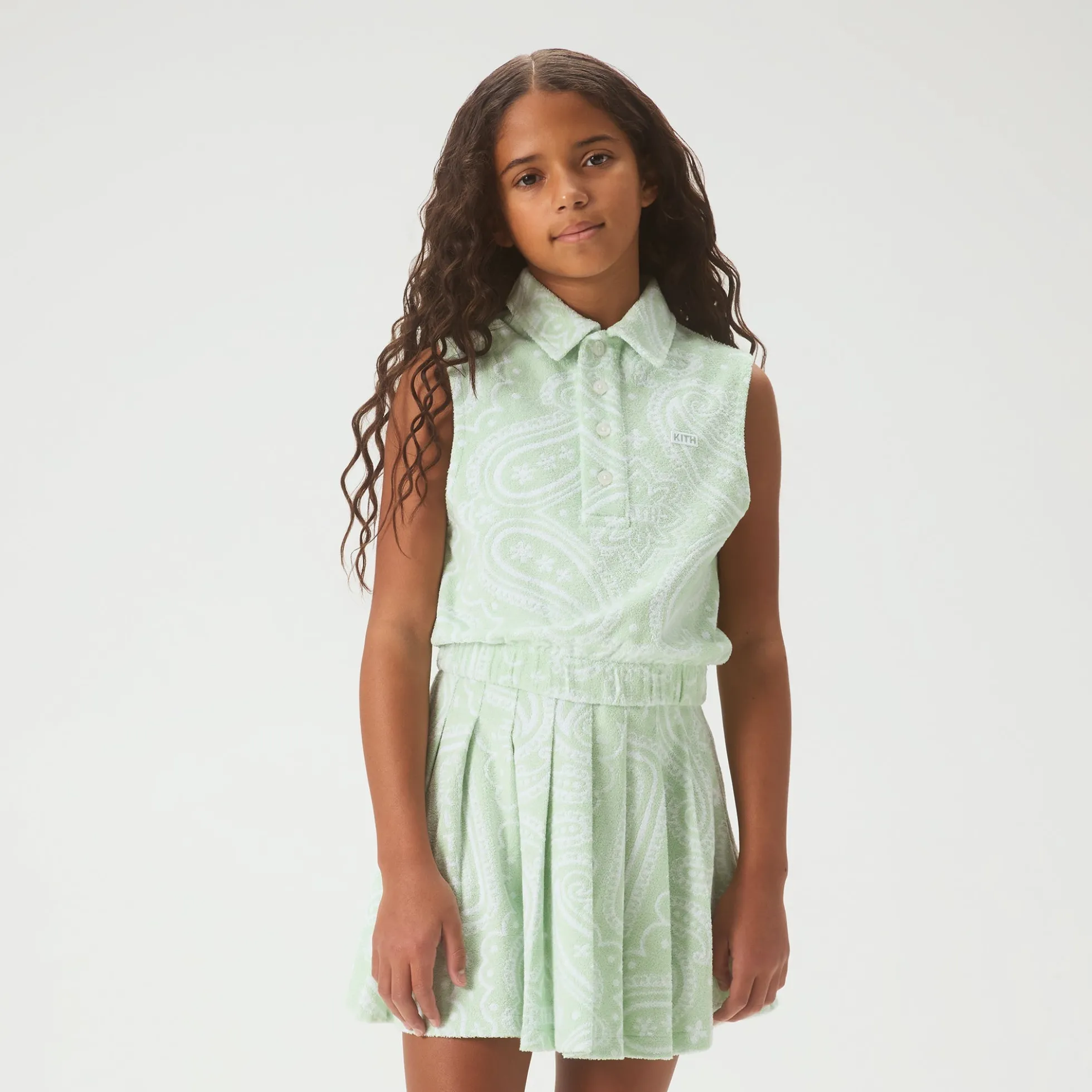 Kith Kids Paisley Jacquard Cropped Tank