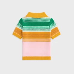 Kith Kids Striped Cropped Polo