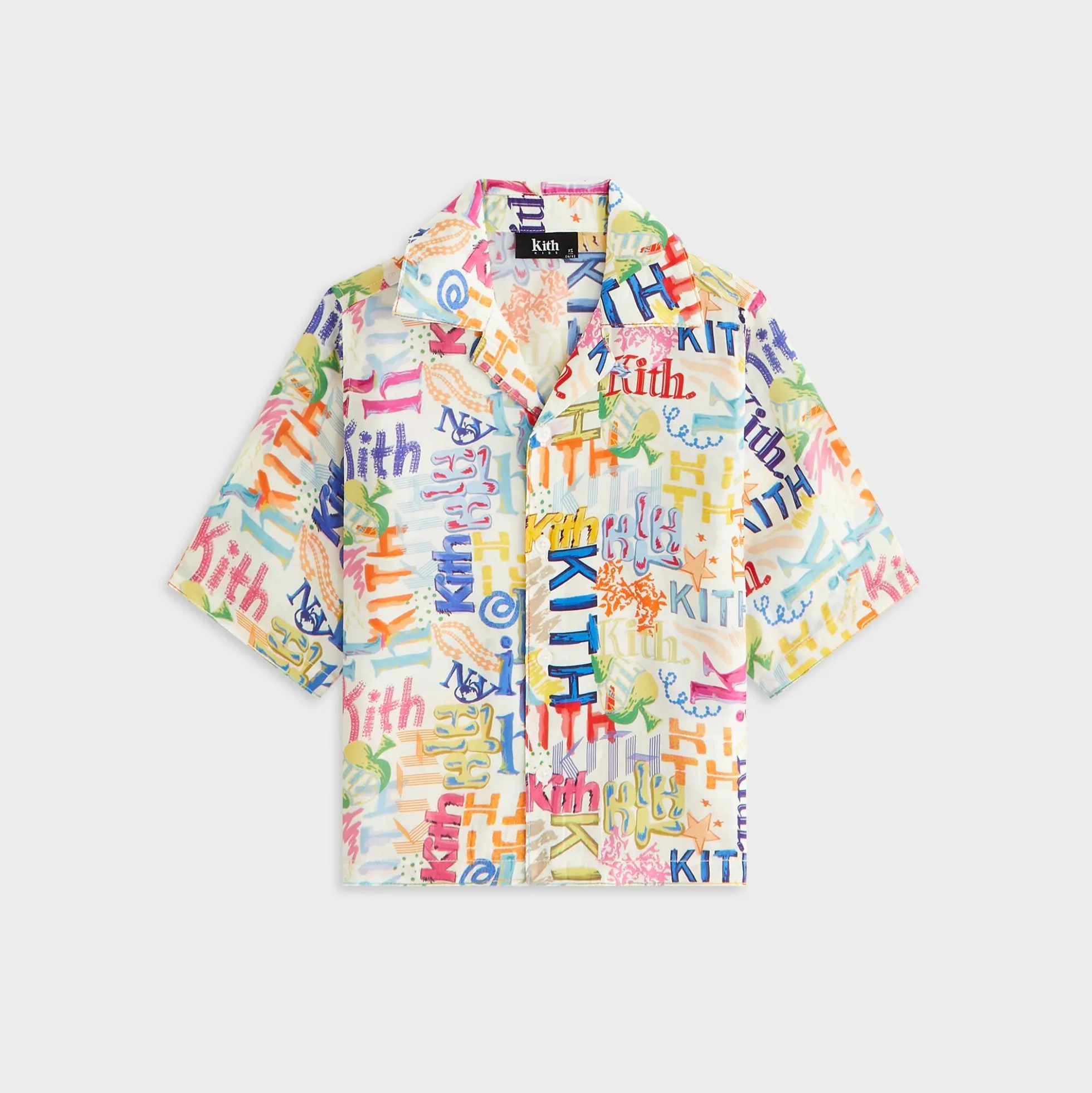 Kith Kids Thompson Camp Sketched Monogram Shirt