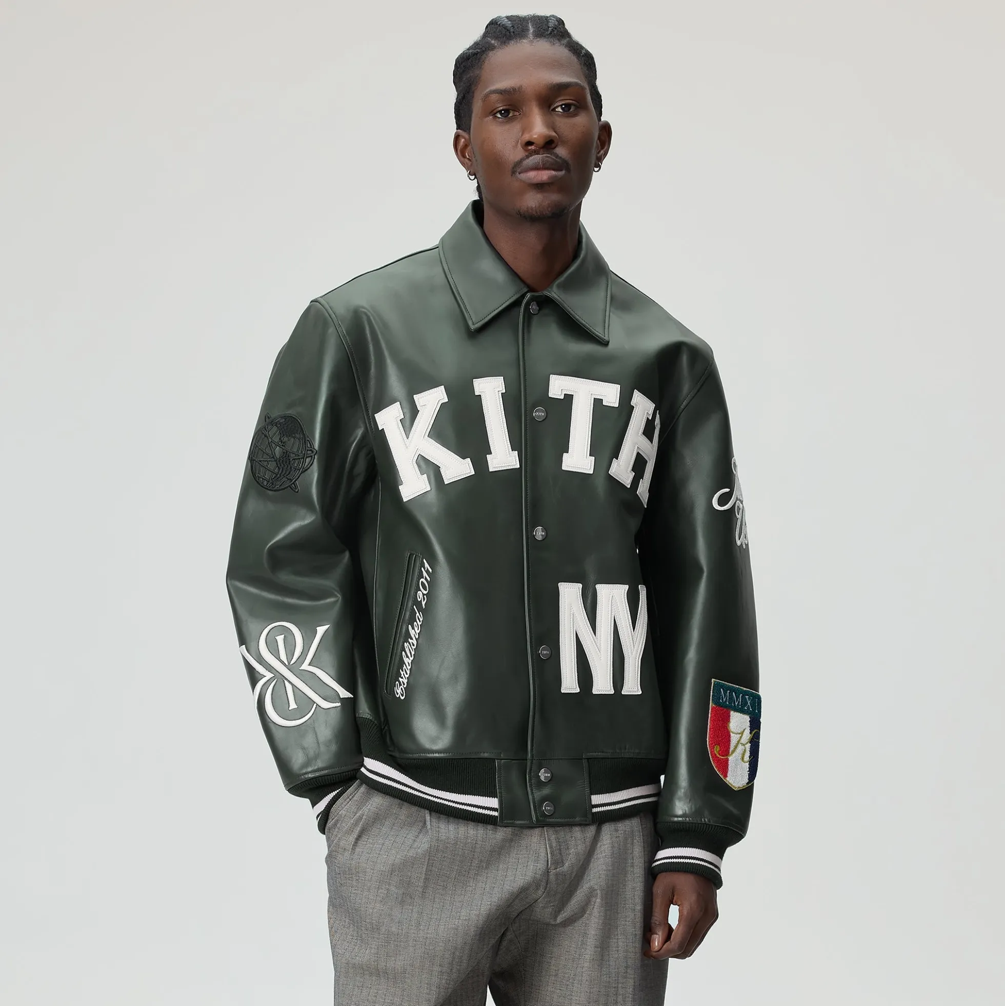 Kith Leather Varsity Jacket
