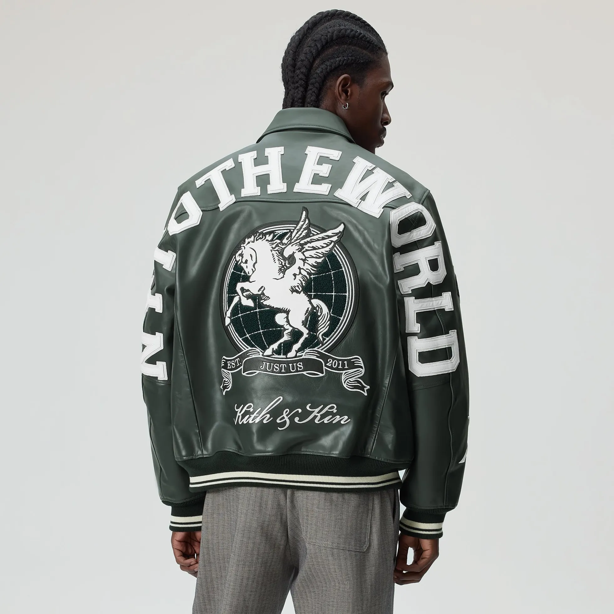 Kith Leather Varsity Jacket