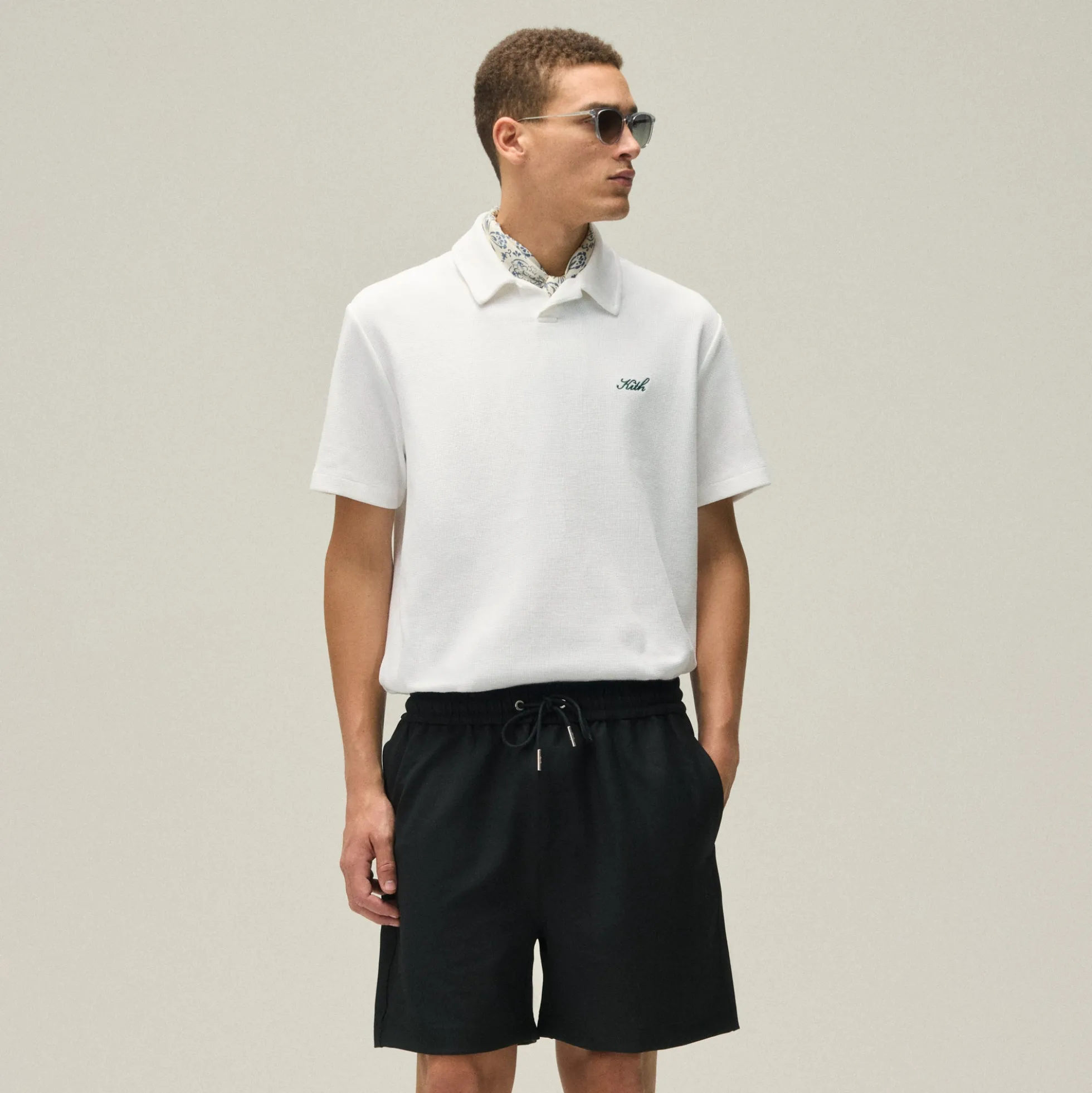 Kith Micro Waffle Drew Polo Shirt