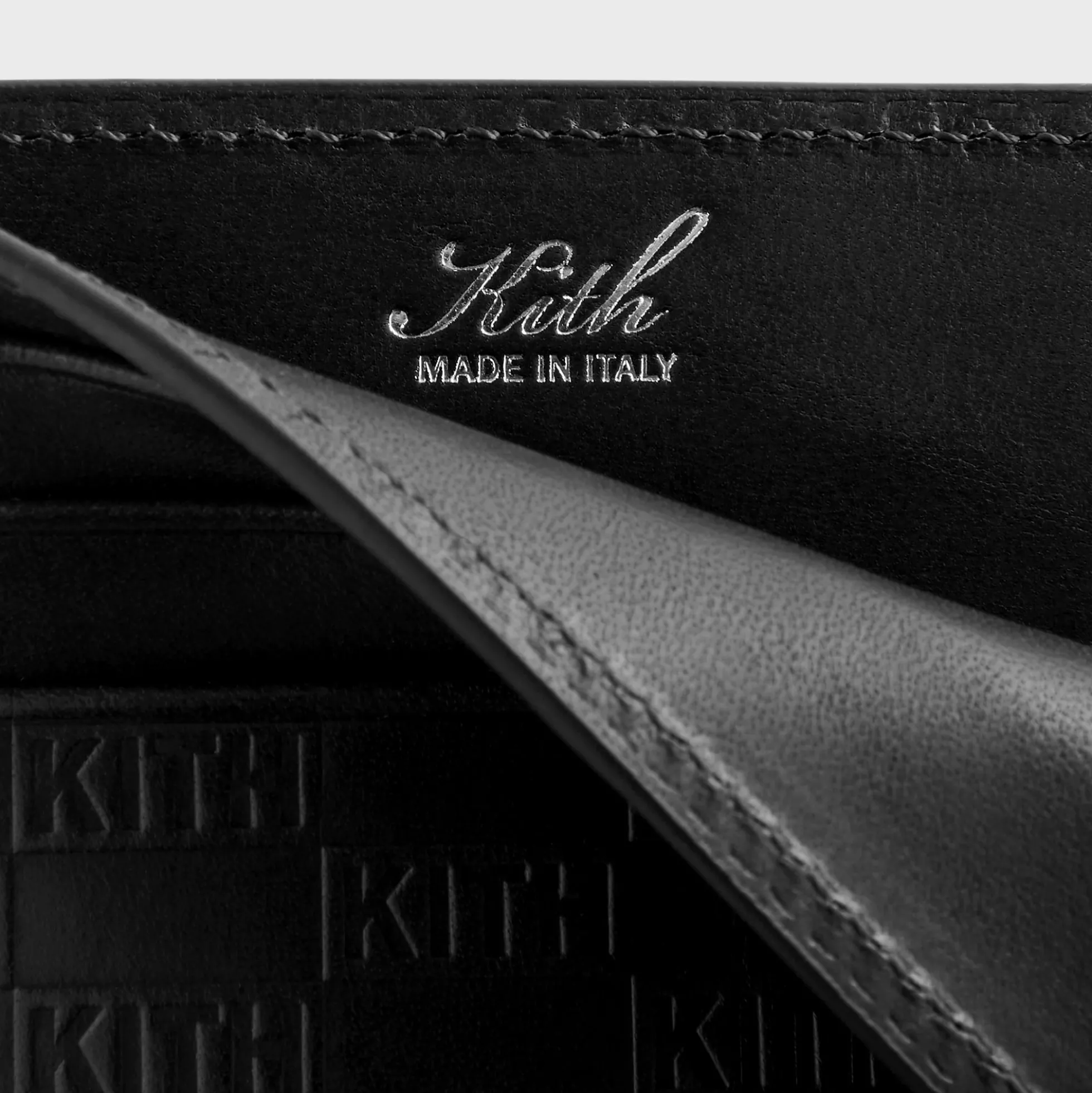 Kith Monogram Leather Card Holder