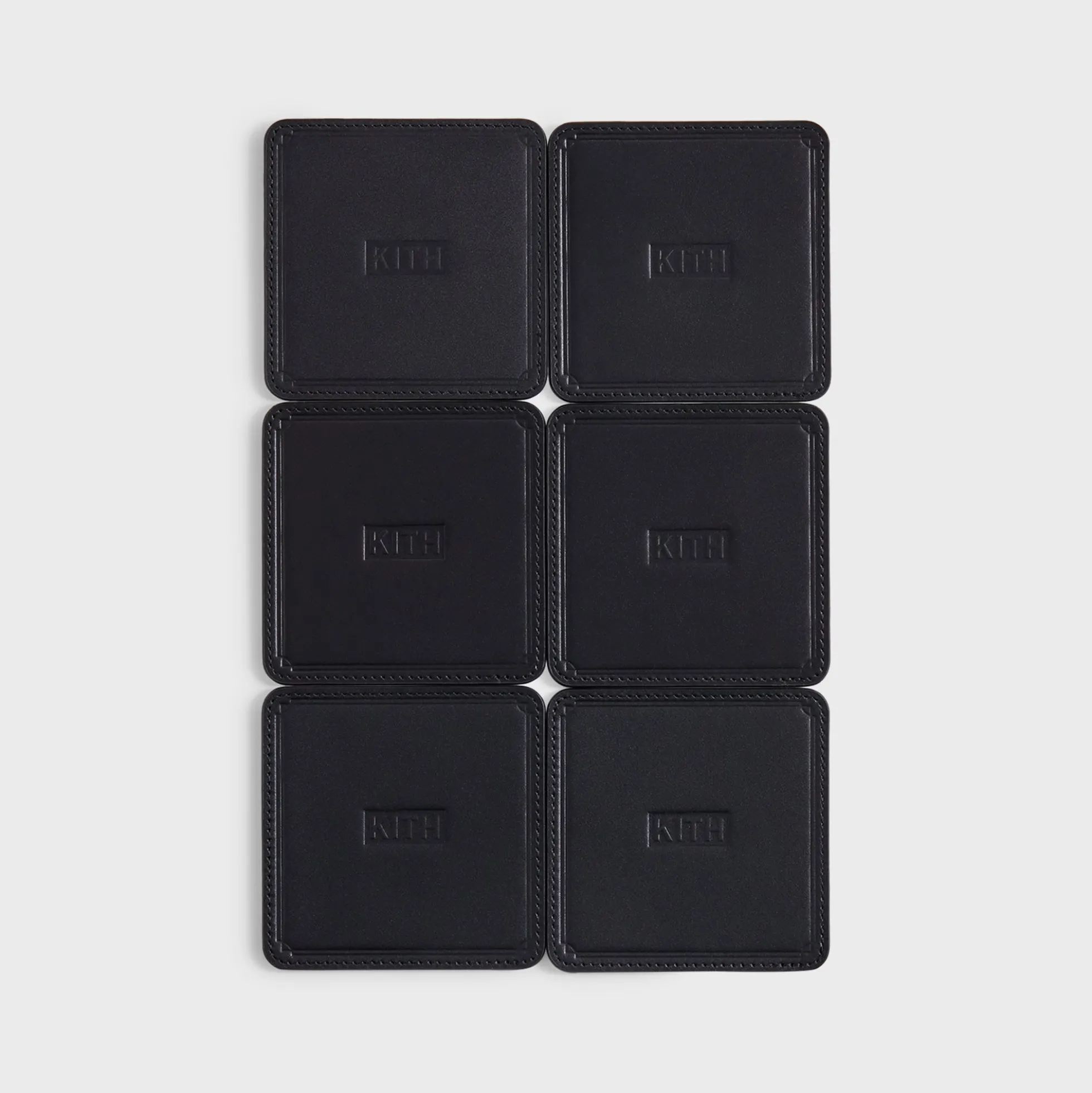 Kith Monogram Leather Coasters