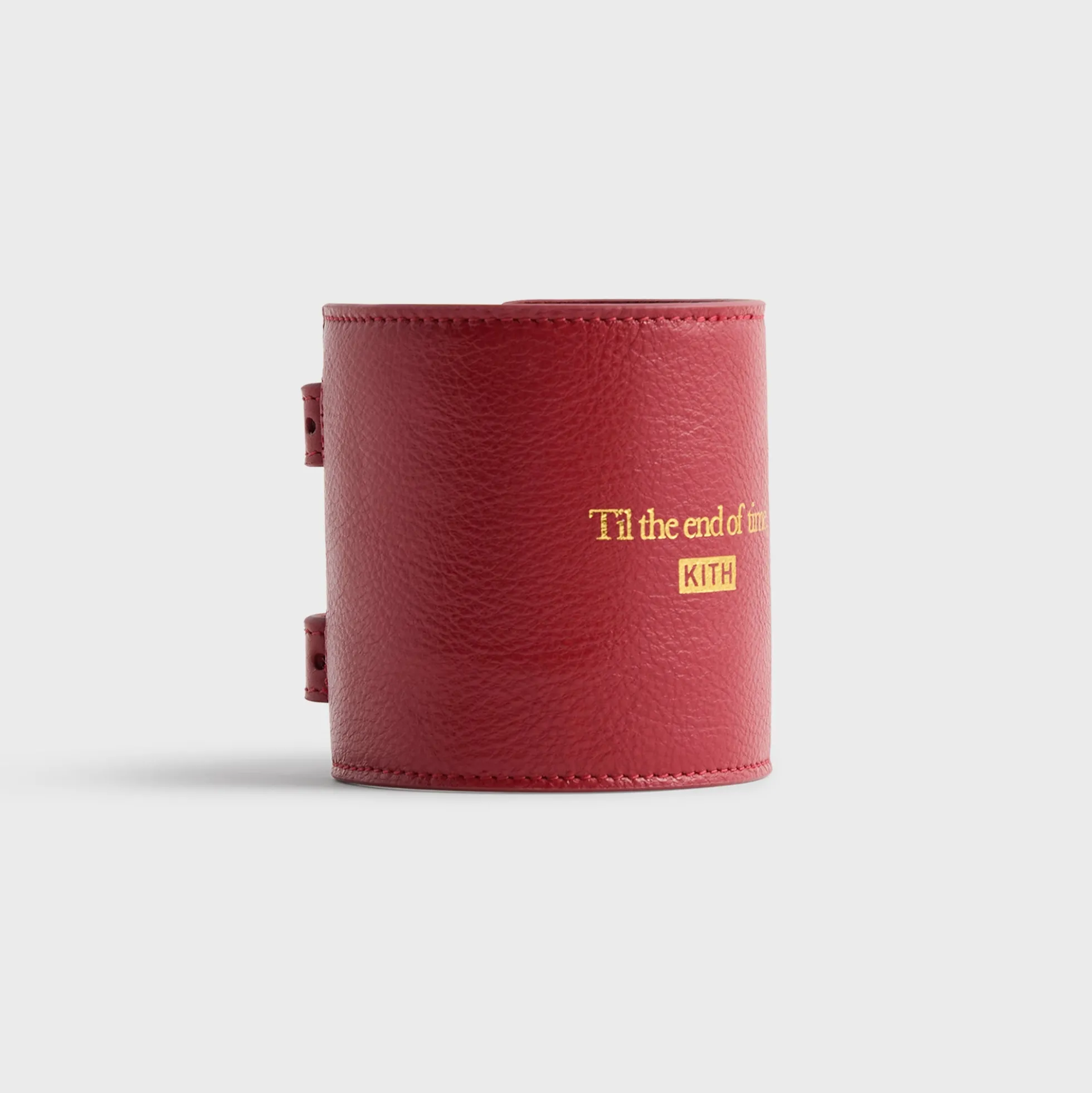 Kith Monogram Saffiano Leather Adjustable Candle Holder