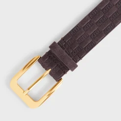 Kith Monogram Suede Leather Belt
