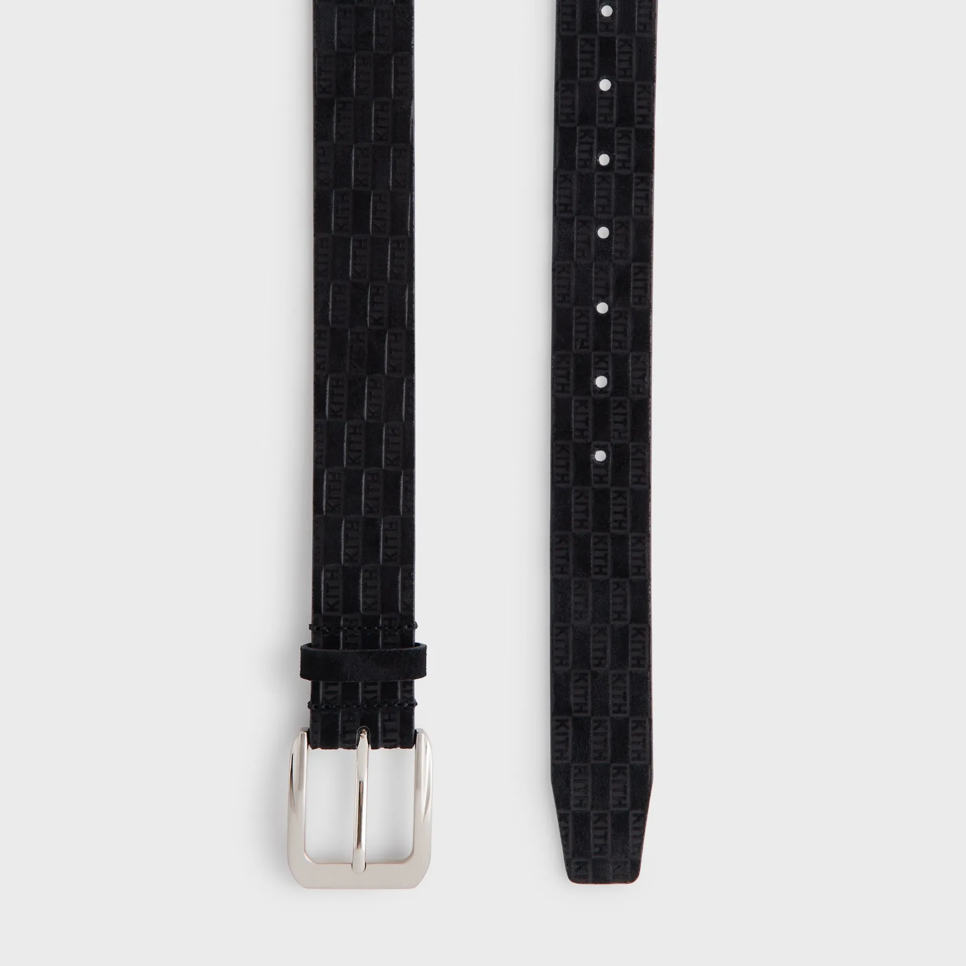 Kith Monogram Suede Leather Belt