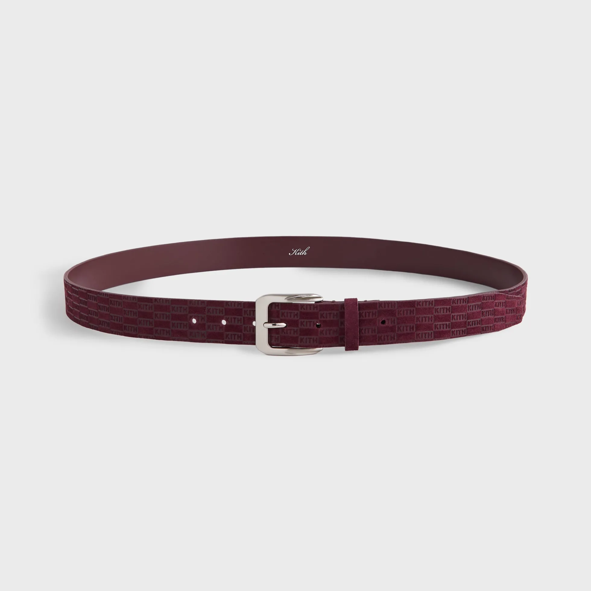 Kith Monogram Suede Leather Belt