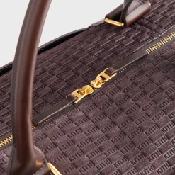Kith Monogram Suede Traveler K55 Bag