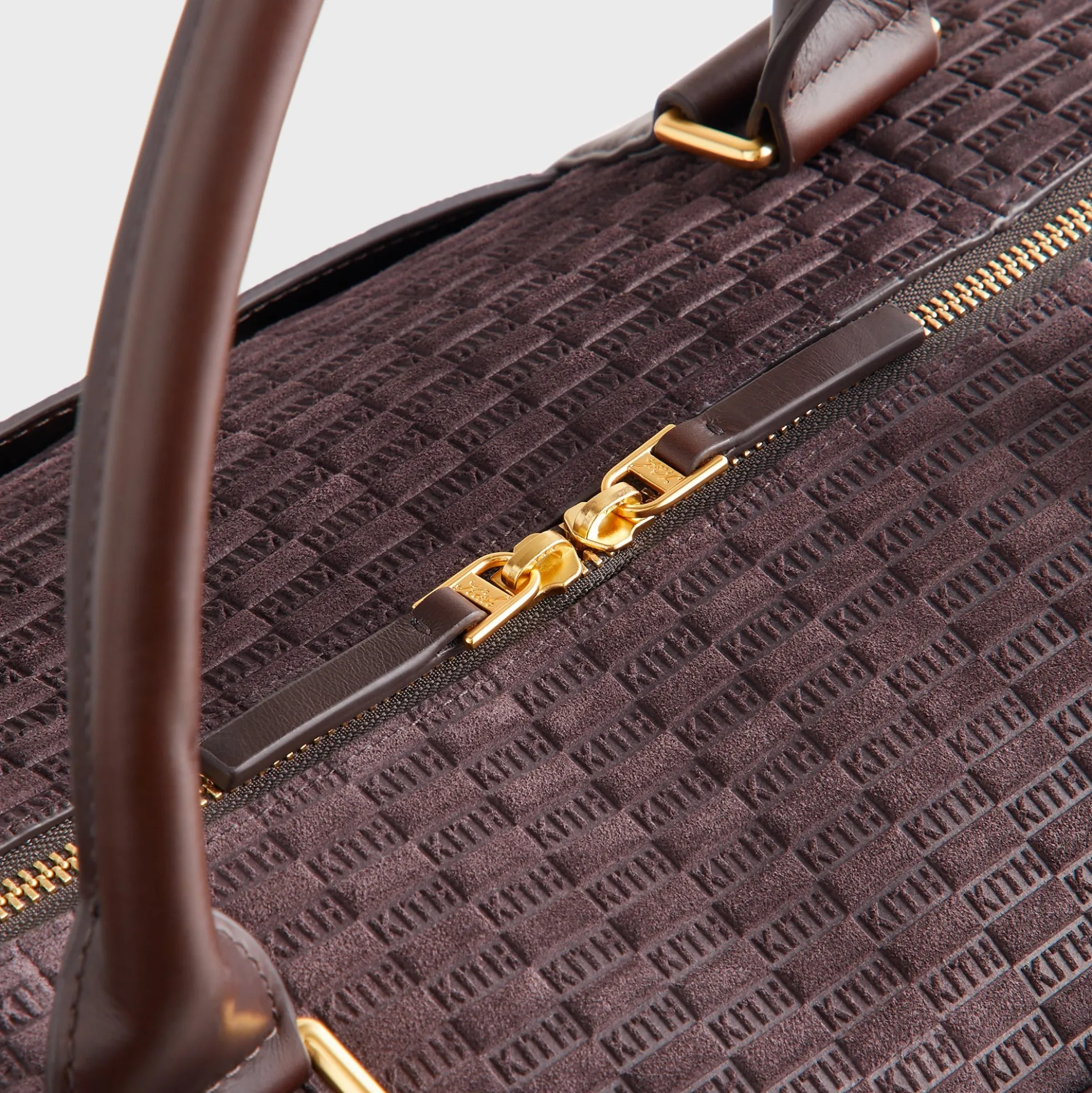 Kith Monogram Suede Traveler K55 Bag