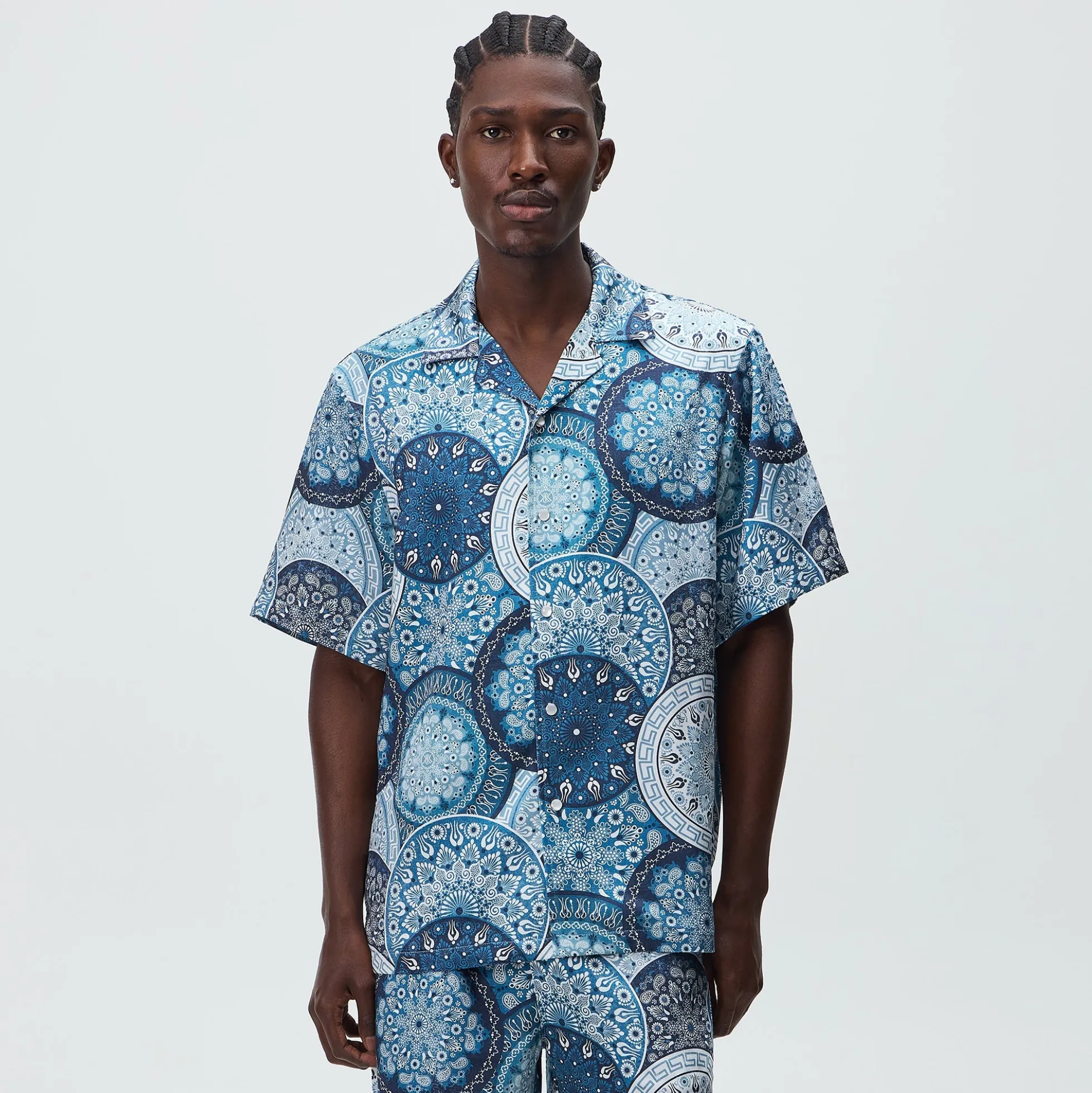 Kith Mosaic Mandala Thompson Camp Collar Shirt