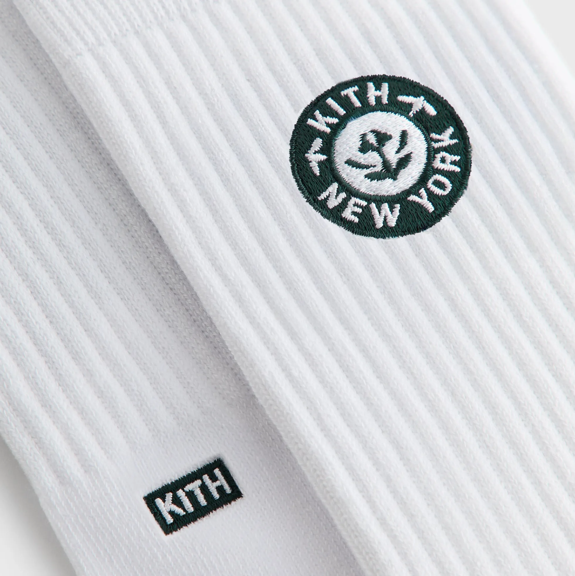 Kith 3-Pack Rose Script Cotton Crew Socks