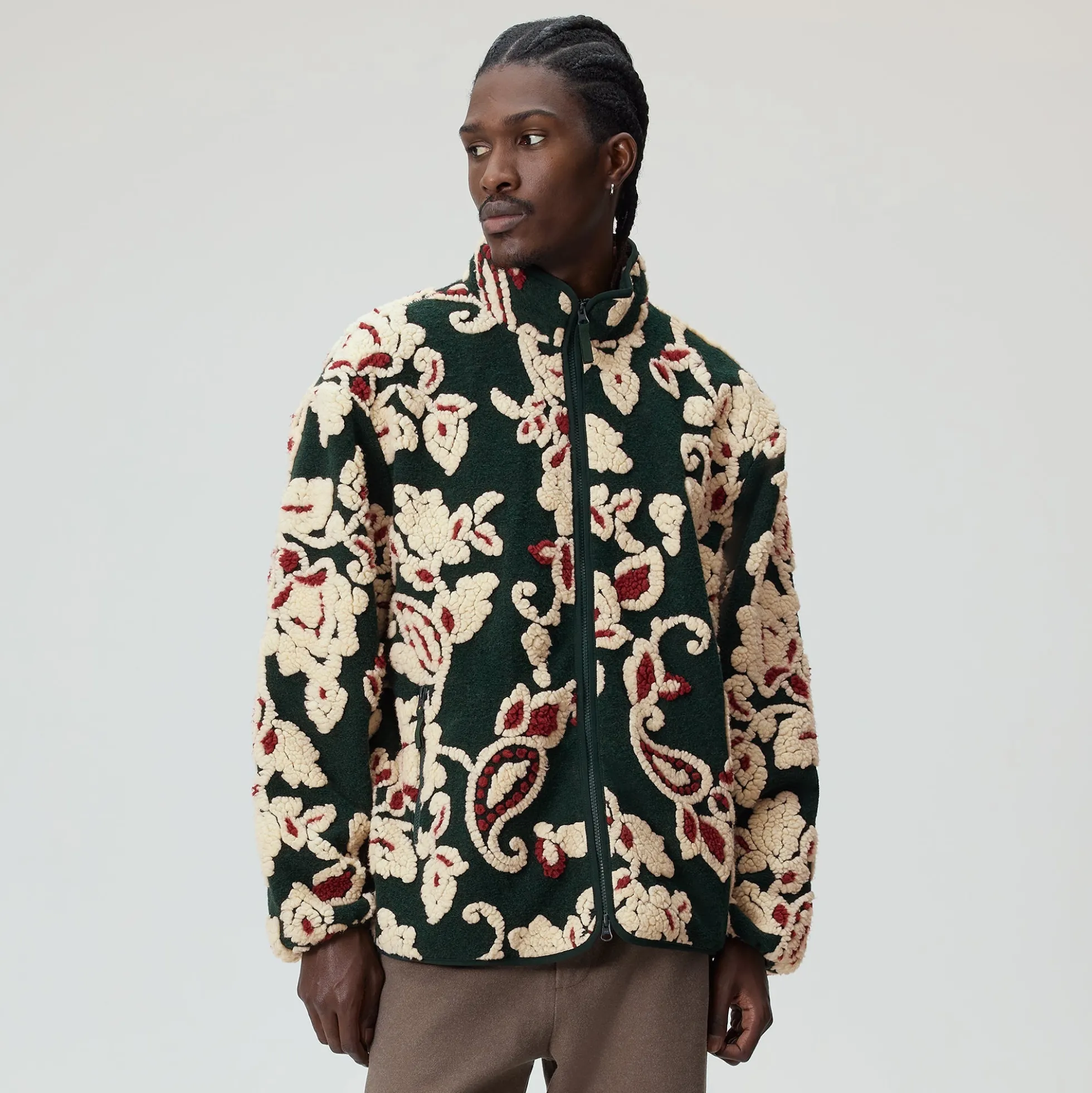 Kith Paisley Vine Sherpa Harper Jacket