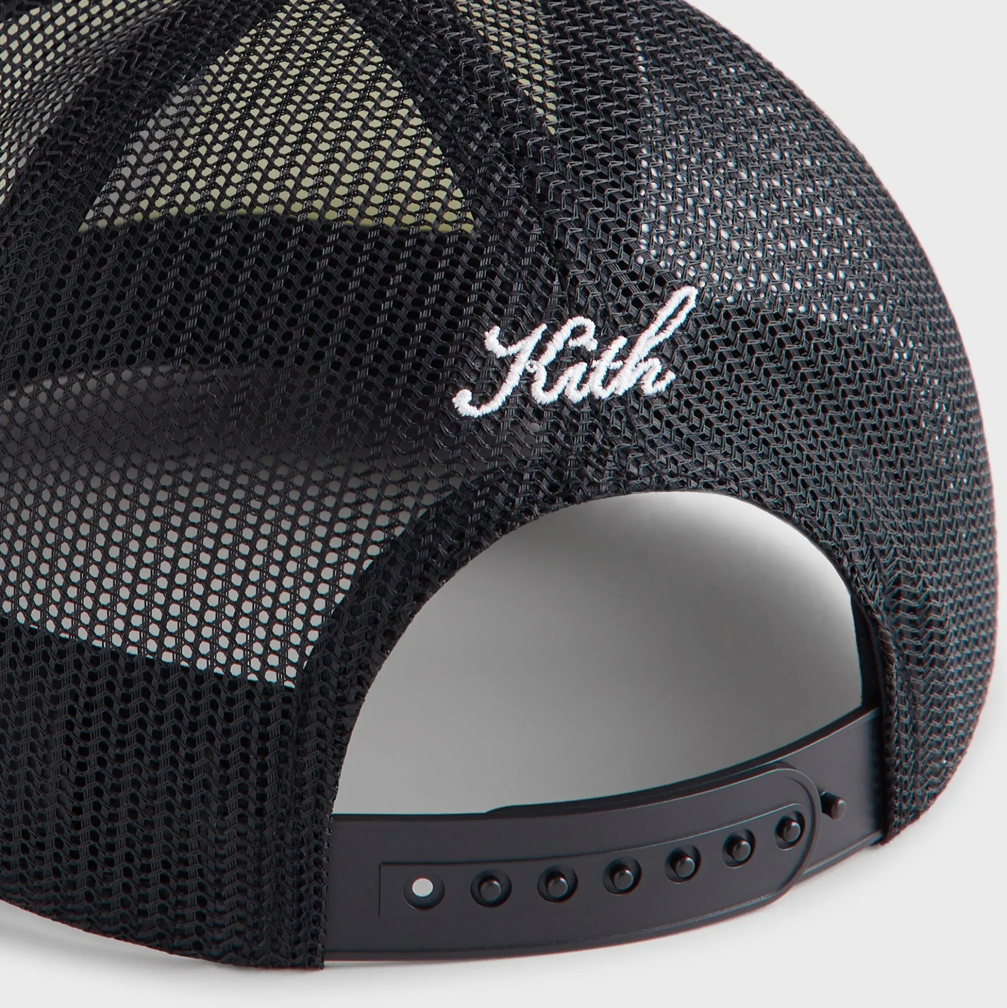 Kith Poly Foam Apple Crest Embroidery Nolan Trucker Hat