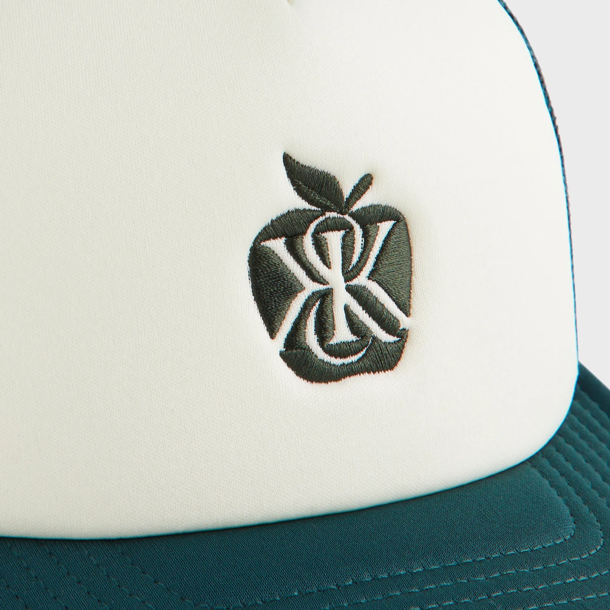Kith Poly Foam Apple Crest Embroidery Nolan Trucker Hat
