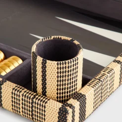 Kith Raffia Backgammon Board