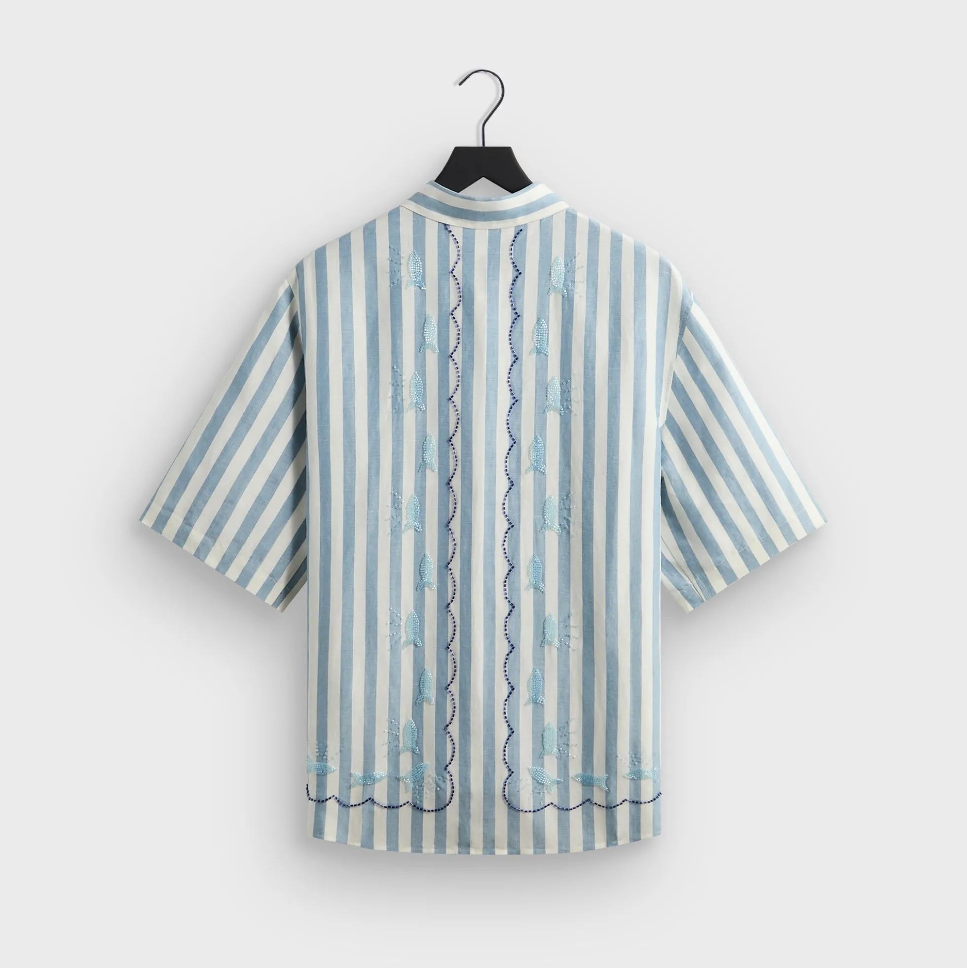 Kith Spun Silk Linen Stripe Paxton Buttondown