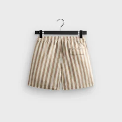 Kith Spun Silk Linen Stripe Kellen Short