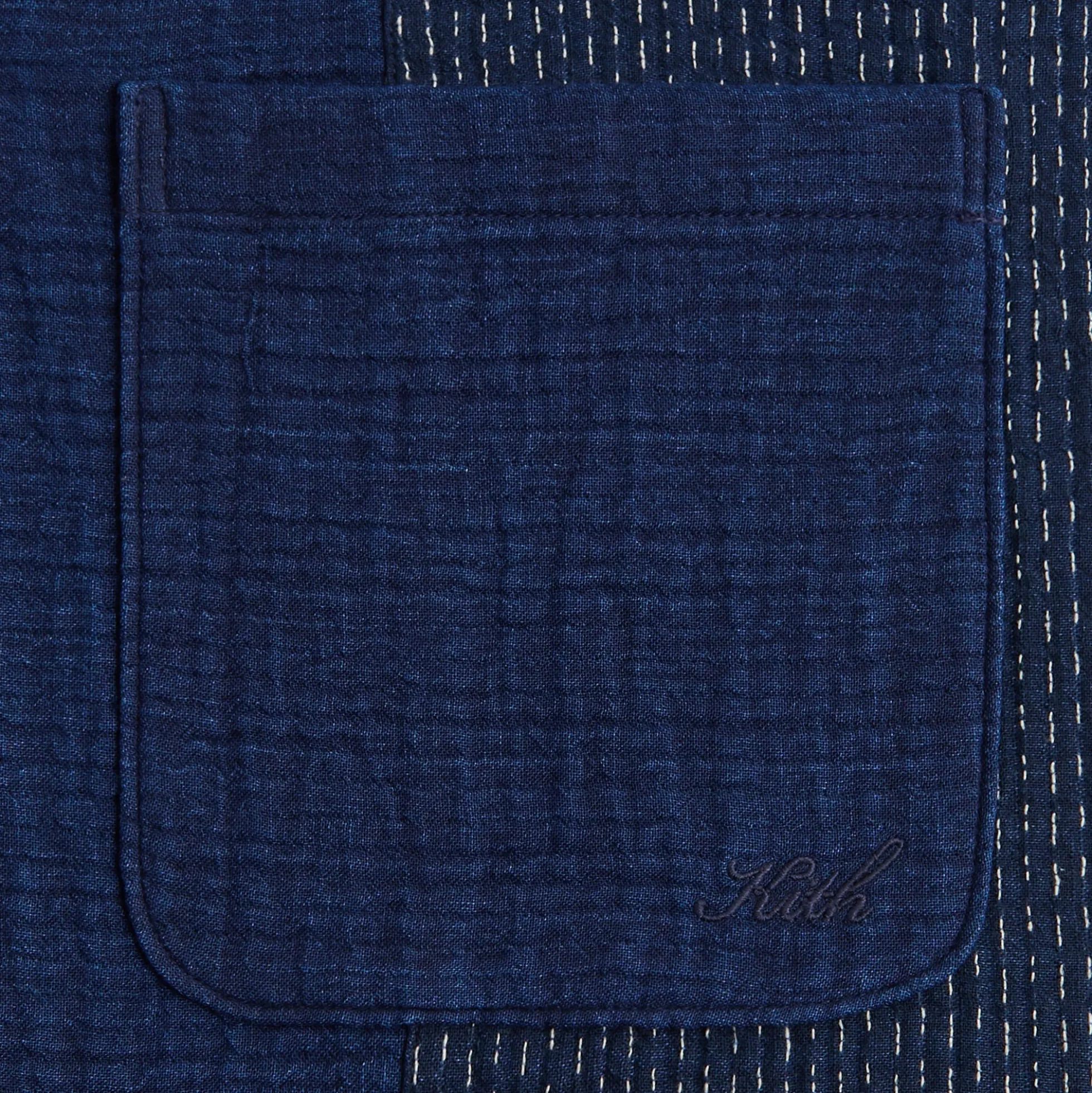 Kith Stitched Patchwork Boxy Collared Overshirt