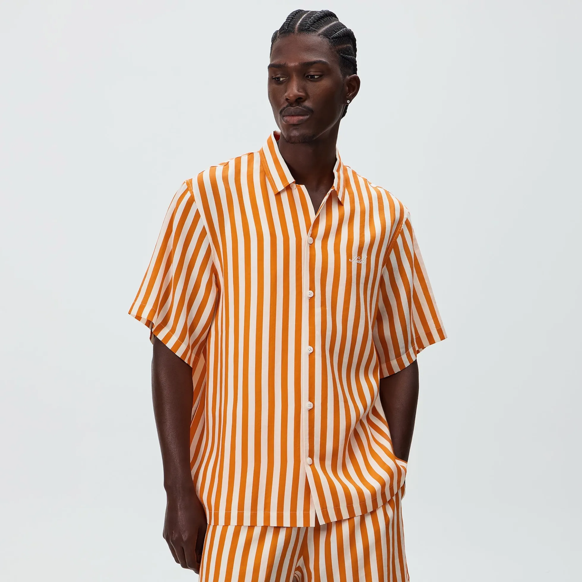 Kith Striped Thompson Camp Collar Shirt