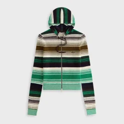 Kith Women Adley Shrunken Multi Sweater Hoodie