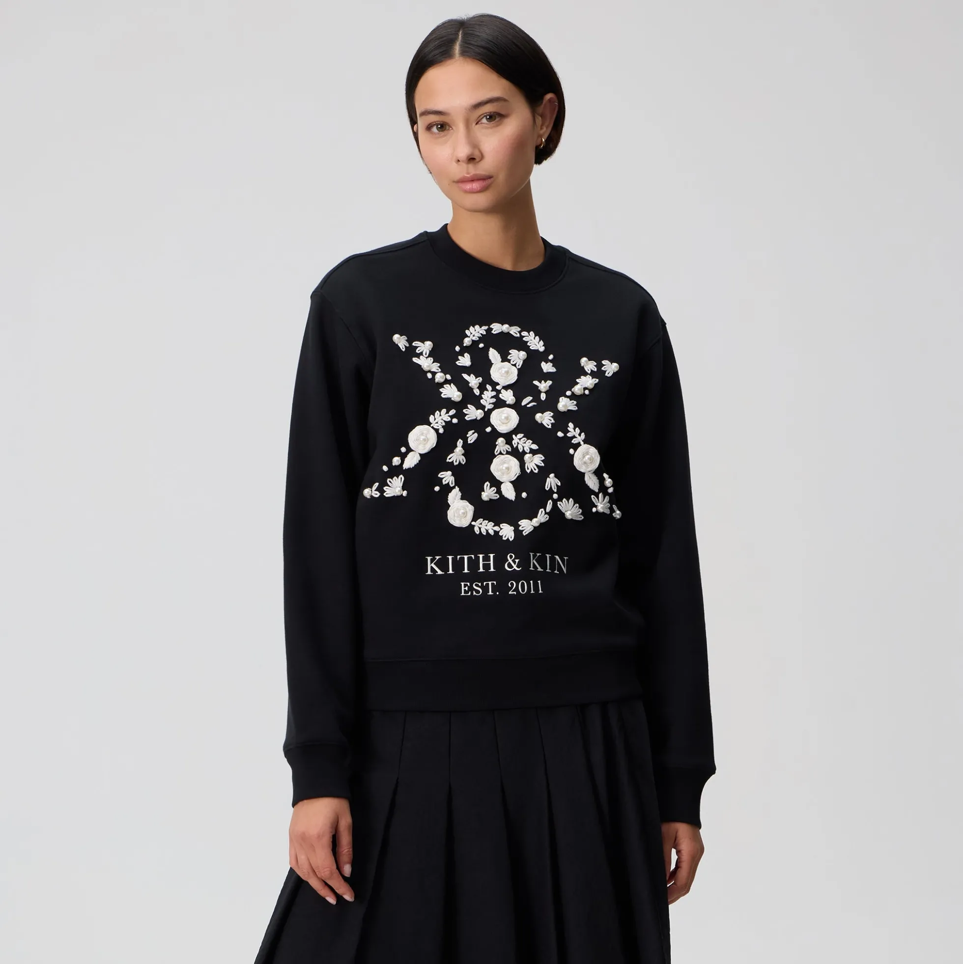 Kith Women Ashwin Pearl Crest Crewneck