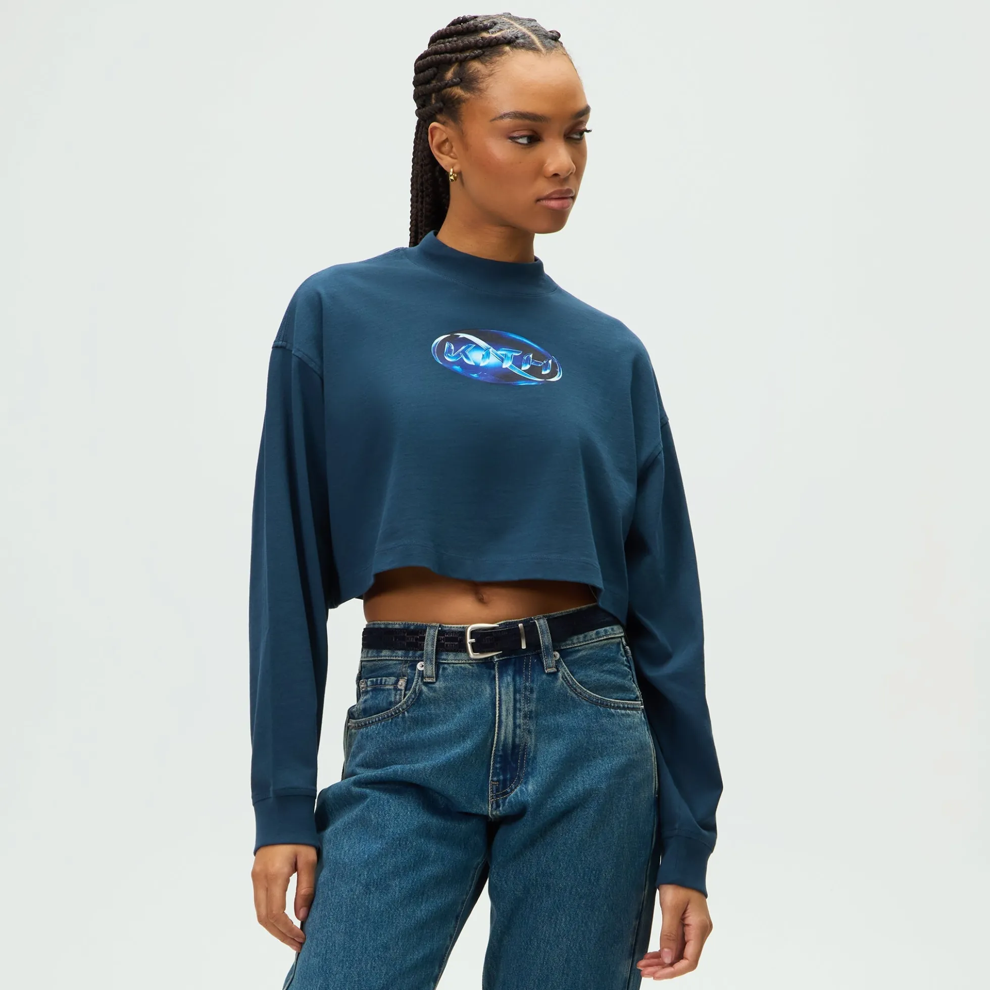 Kith Women Jasper Sapphire Logo Tee