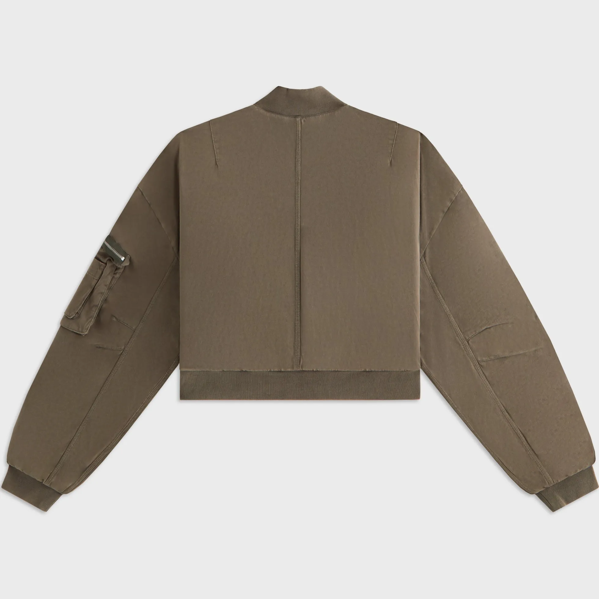 Kith Women Loren Sueded Cropped Bomber Jacket
