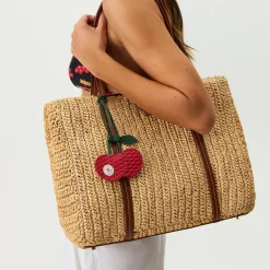 Kith Women Monogram Leather Cherry Bag Charm