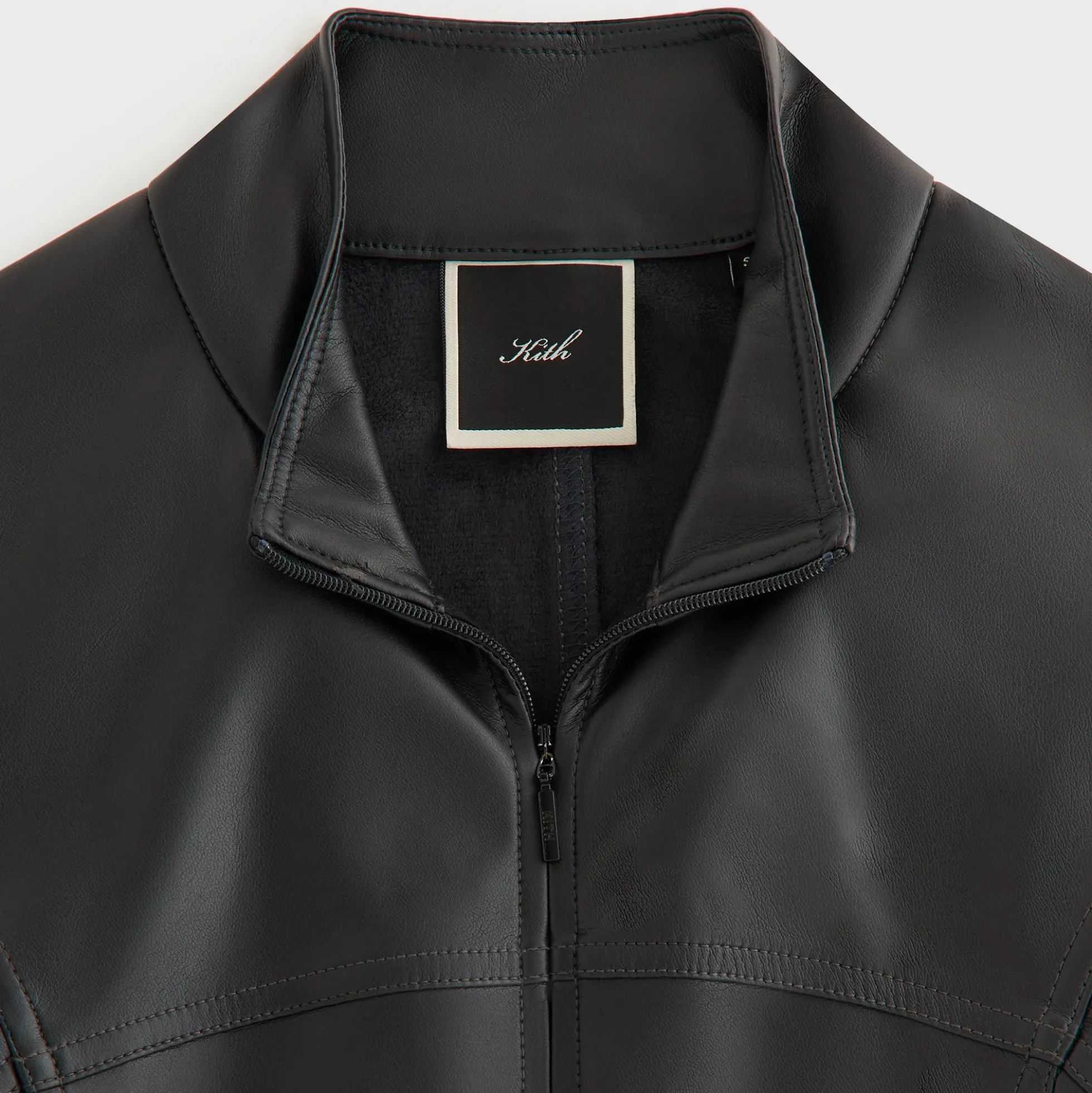 Kith Women Nita Faux Leather Zip Long Sleeve