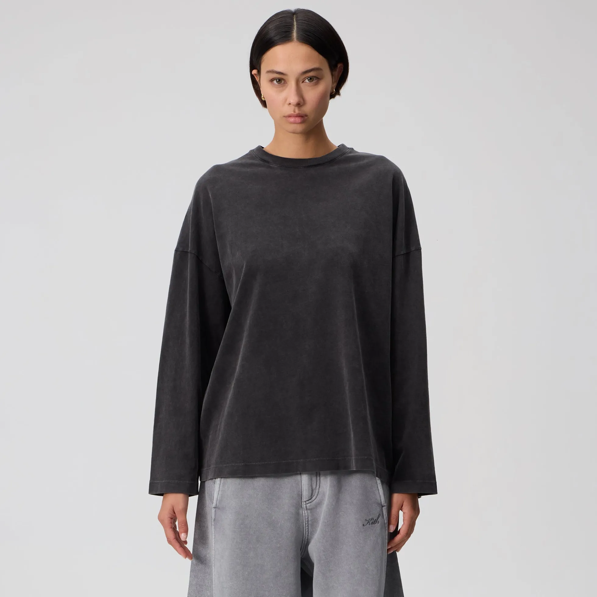Kith Women Oversized Jay Sueded Long Sleeve