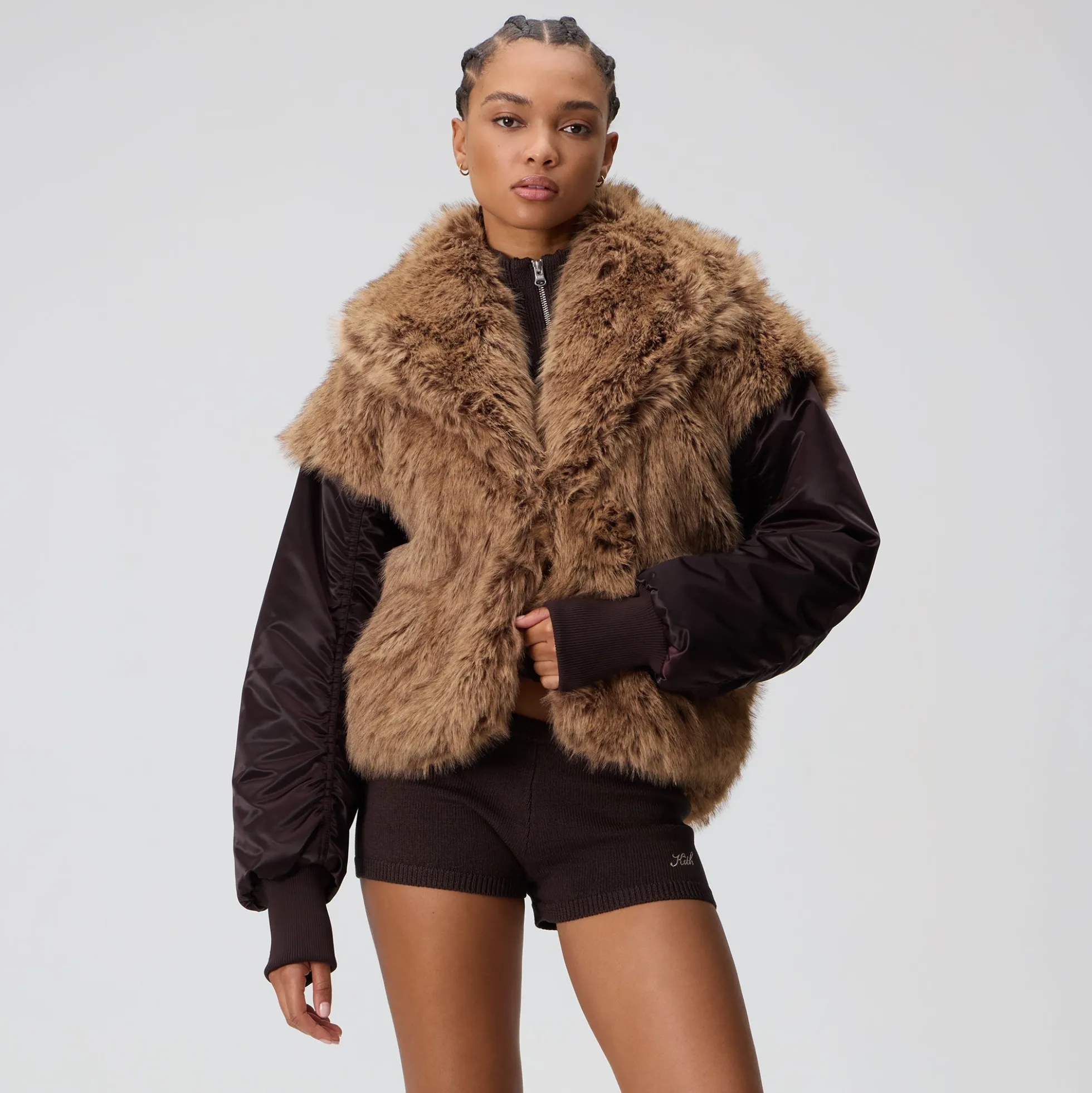Kith Women Senna Faux Fur Reversible Bomber