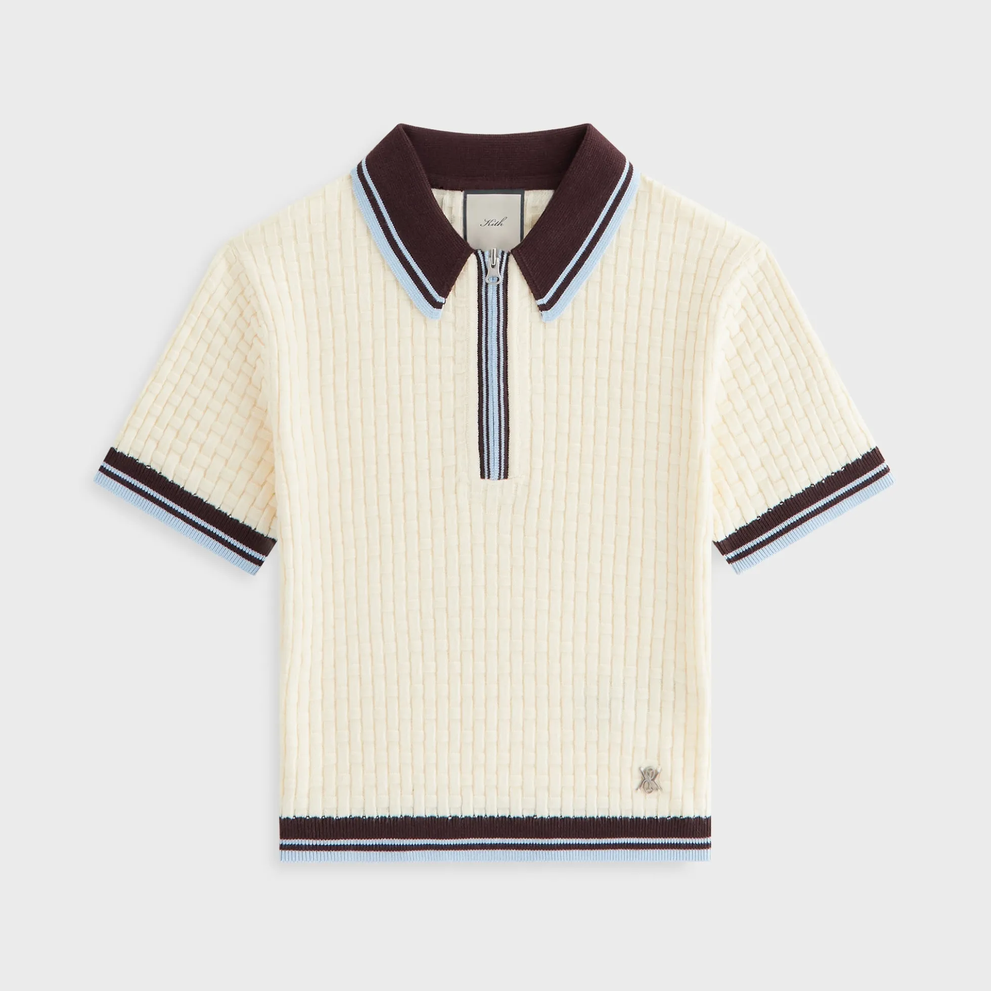 Kith Women Taylen Basketweave Sweater Polo