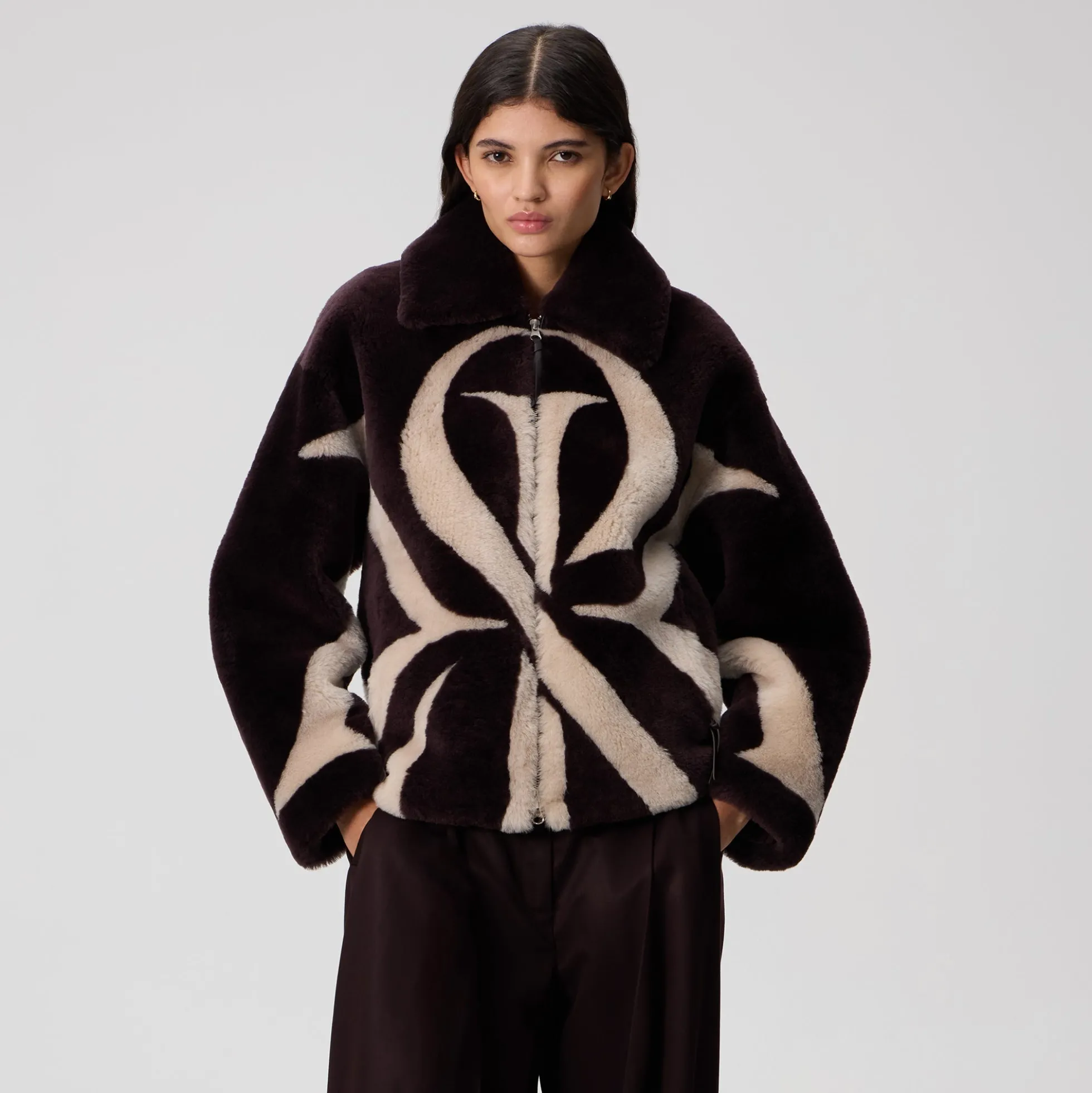 Kith Women Waylon II Shearling Crest Jacket
