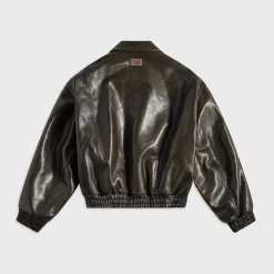 Leather Bomber Jacket