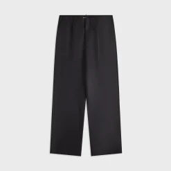 Light Melton One-Tuck Slacks
