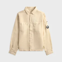 Linen Long Sleeve Button Lens Shirt
