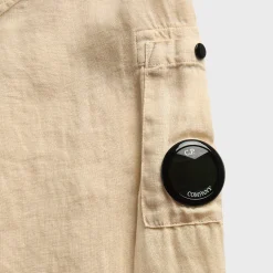 Linen Long Sleeve Button Lens Shirt