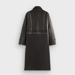 Lisa for Kith Women Hera Convertible Leather Coat