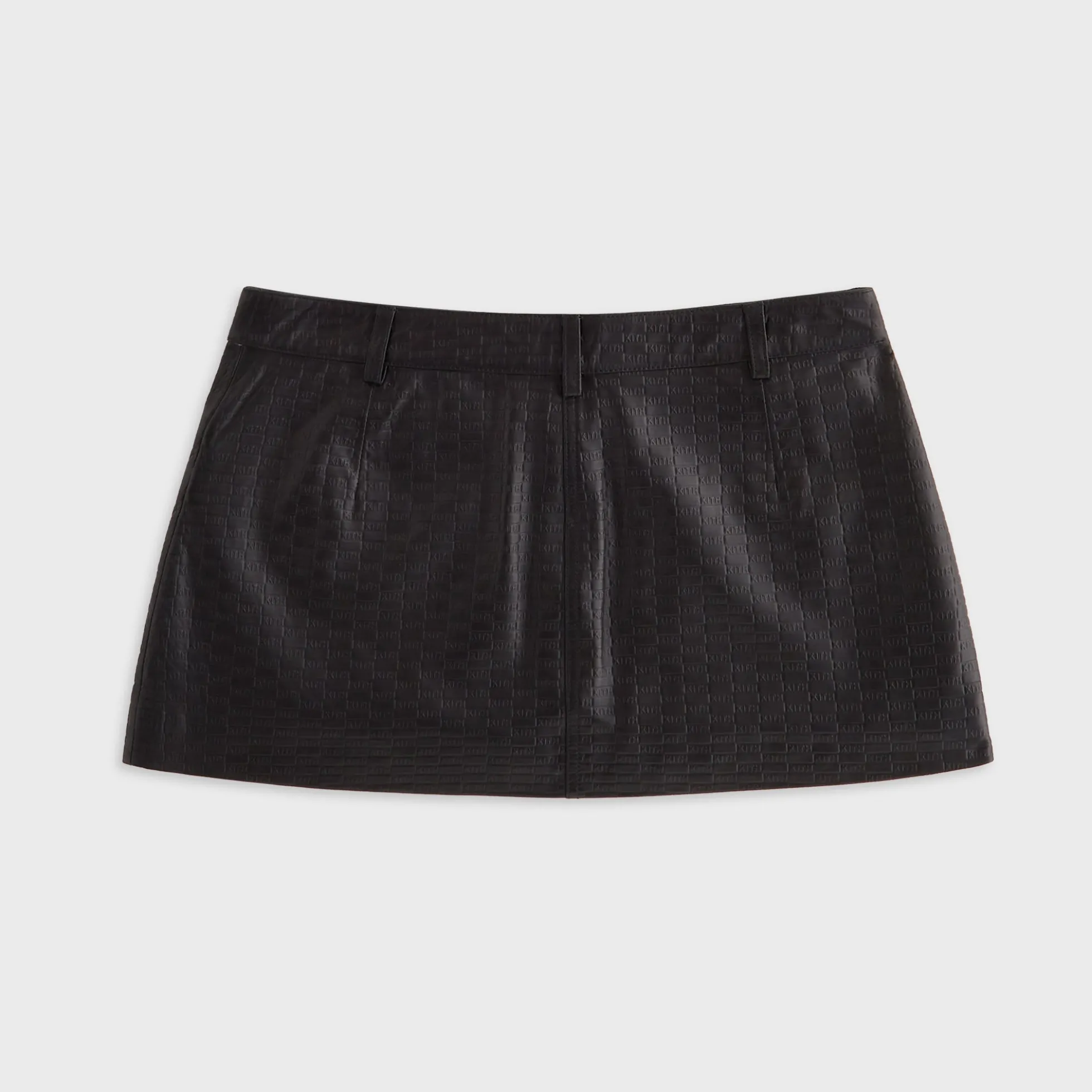Lisa for Kith Women Nari Monogram Leather Mini Skirt