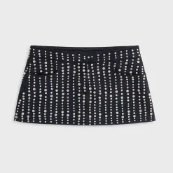 Lisa for Kith Women Nari Studded Denim Mini Skirt