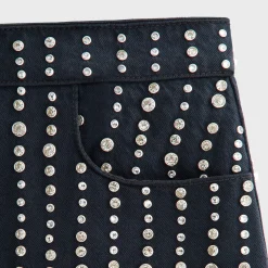 Lisa for Kith Women Nari Studded Denim Mini Skirt