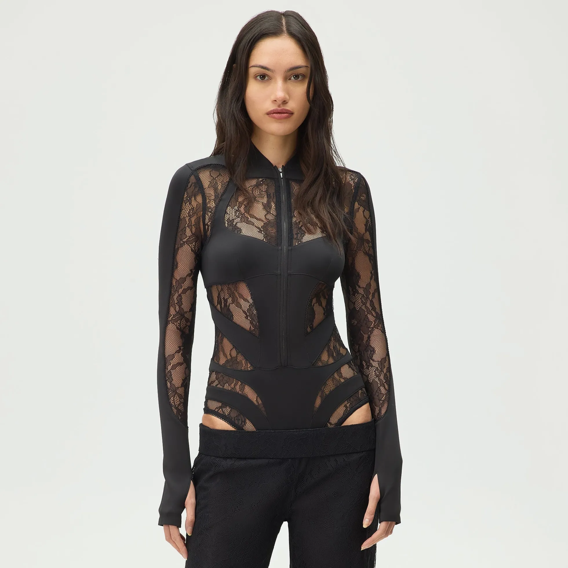 Lisa for Kith Women Vier Lace Paneled Bodysuit