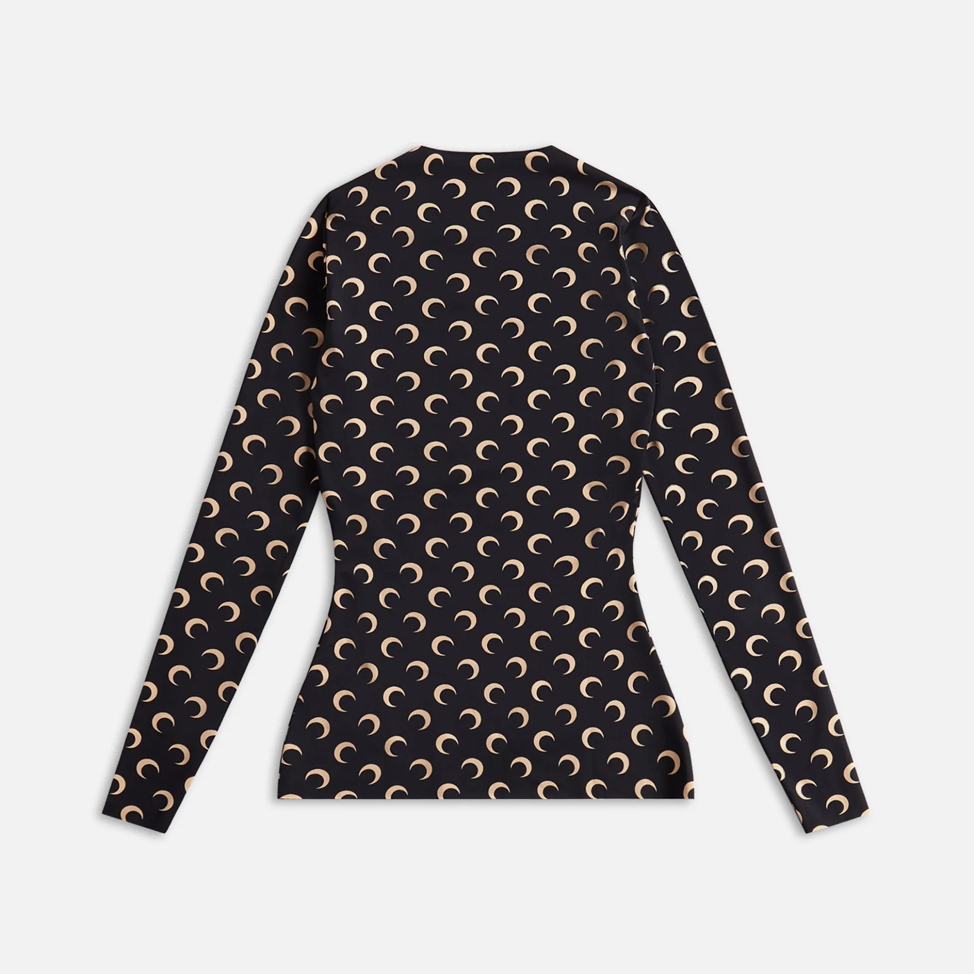Marine Serre Moon Printed Jersey Second Skin Crewneck