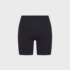 Matte High-Waisted Biker Shorts