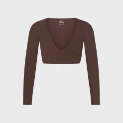 Matte Long Sleeve Wrap Top