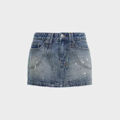 Micro Mini Denim Skirt