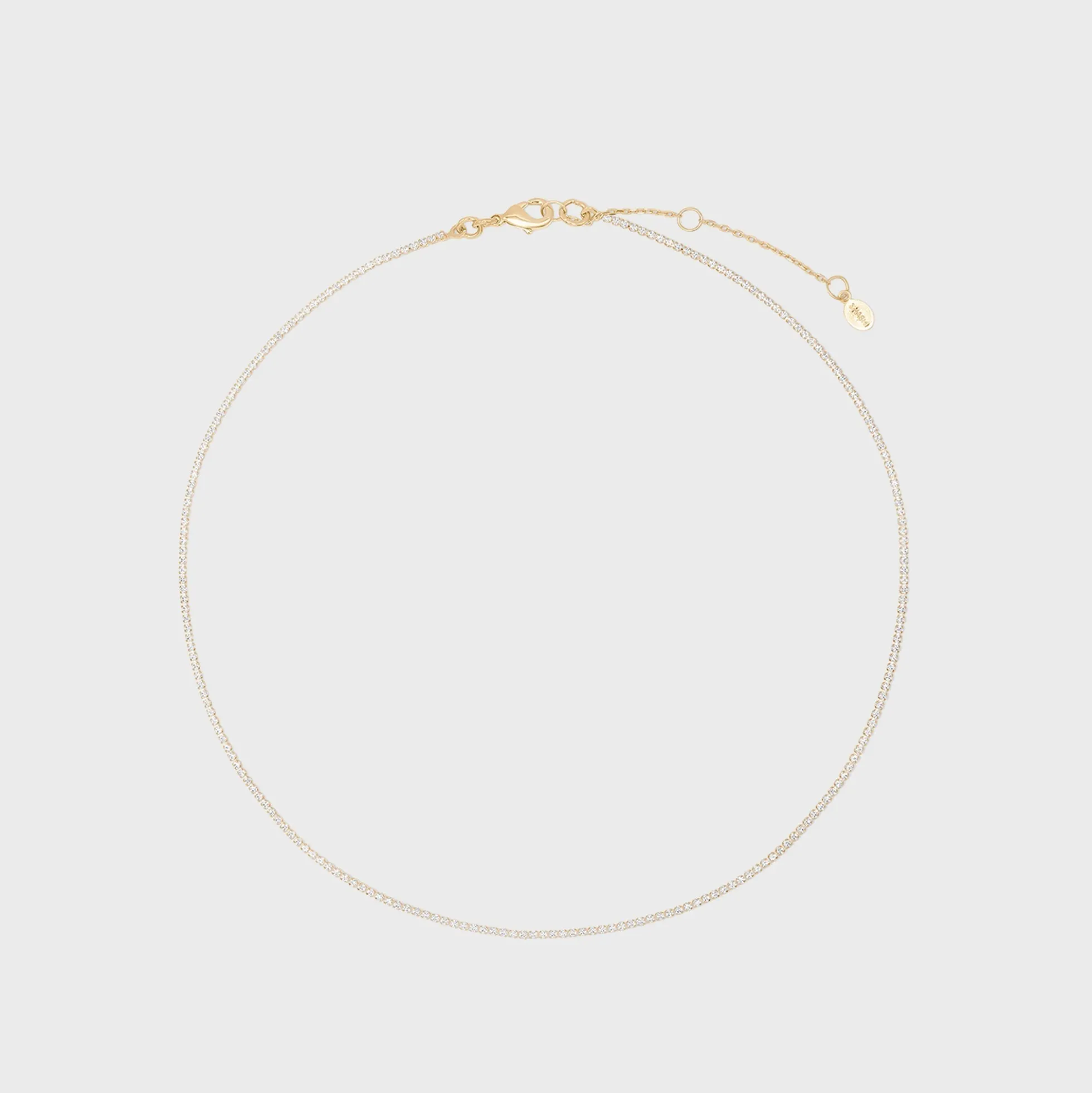 Micro Teeny Tiny Tennis Necklace